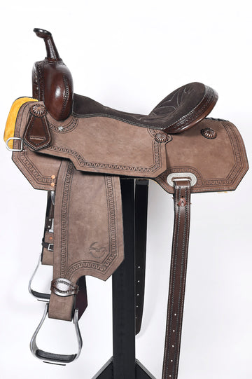 Comfytack Western Horse Barrel Racing Trail Saddle Tack Set Genuine Leather